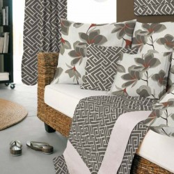 Tissu extérieur motif fleurs japonaise