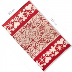 Tapis laine rouge