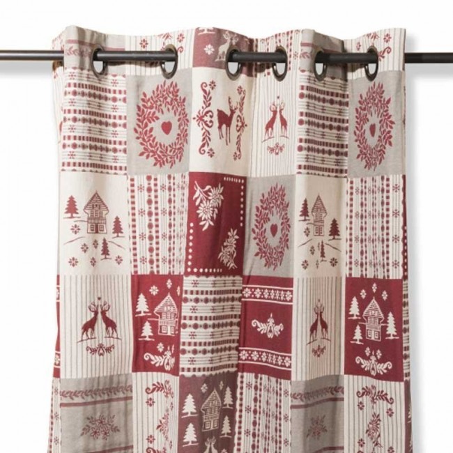 Rideaux Style Savoyard rideau patchwork style montagne Rideaux Style Savoyard rideau patchwork style montagne
