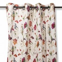 Flower hummingbird curtain